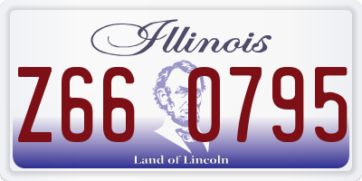 IL license plate Z660795