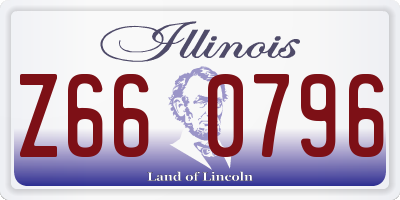 IL license plate Z660796
