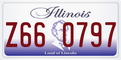 IL license plate Z660797