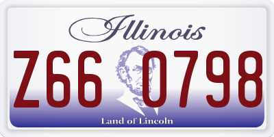 IL license plate Z660798
