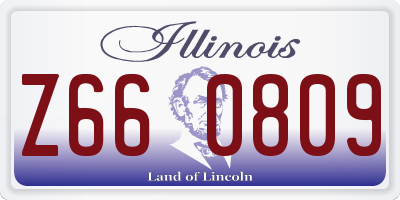 IL license plate Z660809
