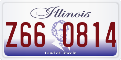 IL license plate Z660814