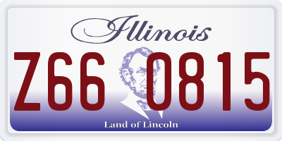 IL license plate Z660815