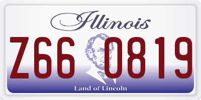 IL license plate Z660819