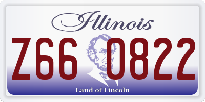 IL license plate Z660822