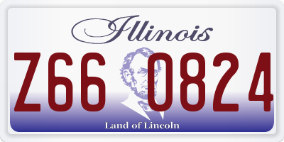 IL license plate Z660824