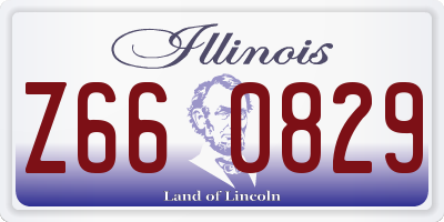 IL license plate Z660829
