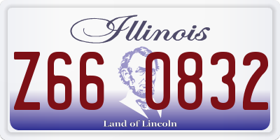 IL license plate Z660832