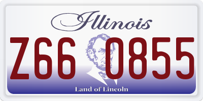 IL license plate Z660855