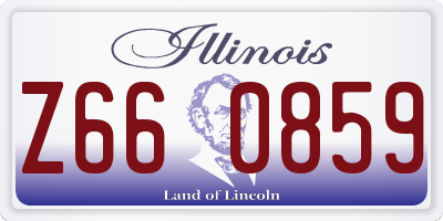 IL license plate Z660859