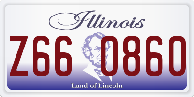 IL license plate Z660860