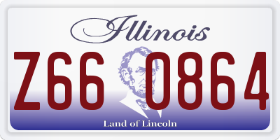 IL license plate Z660864