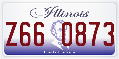 IL license plate Z660873