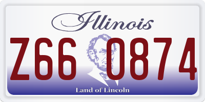IL license plate Z660874