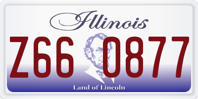 IL license plate Z660877