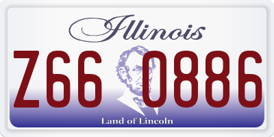IL license plate Z660886