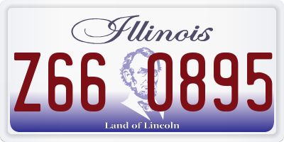 IL license plate Z660895