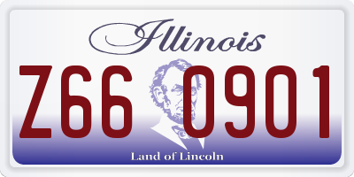 IL license plate Z660901