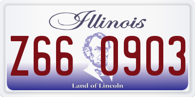 IL license plate Z660903