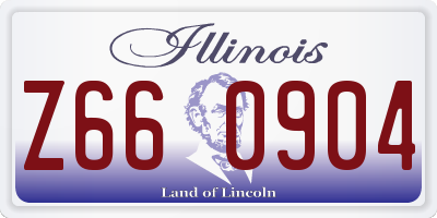 IL license plate Z660904