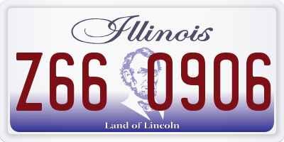 IL license plate Z660906