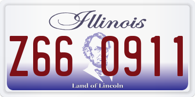 IL license plate Z660911