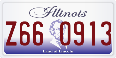 IL license plate Z660913