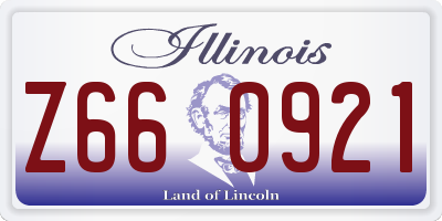 IL license plate Z660921