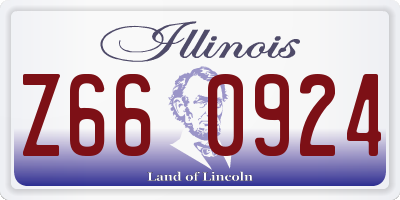 IL license plate Z660924