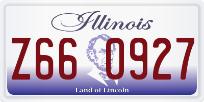 IL license plate Z660927