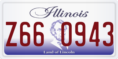 IL license plate Z660943
