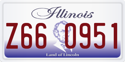 IL license plate Z660951