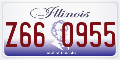 IL license plate Z660955