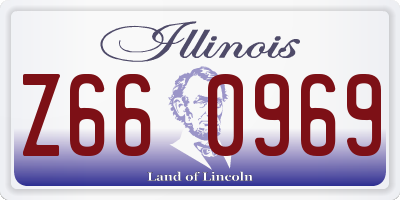 IL license plate Z660969
