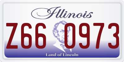 IL license plate Z660973