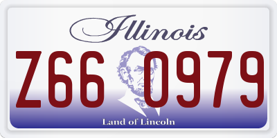 IL license plate Z660979