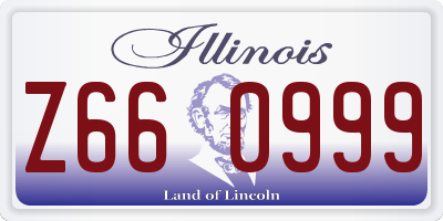 IL license plate Z660999