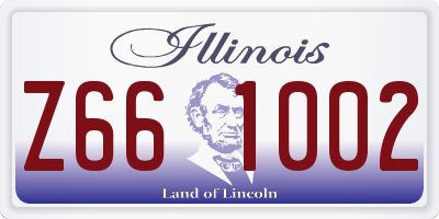 IL license plate Z661002