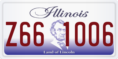 IL license plate Z661006