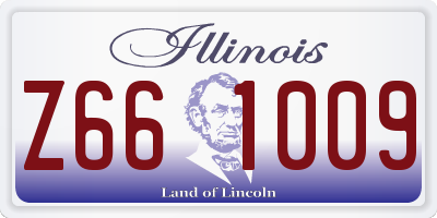 IL license plate Z661009