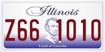 IL license plate Z661010