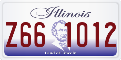 IL license plate Z661012
