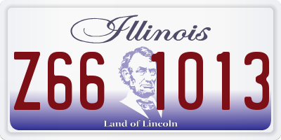 IL license plate Z661013