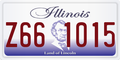 IL license plate Z661015