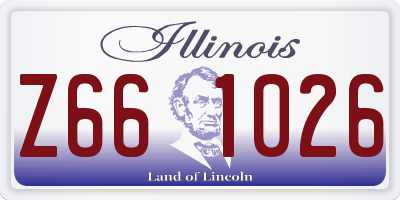 IL license plate Z661026