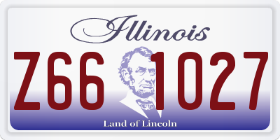 IL license plate Z661027