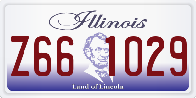 IL license plate Z661029