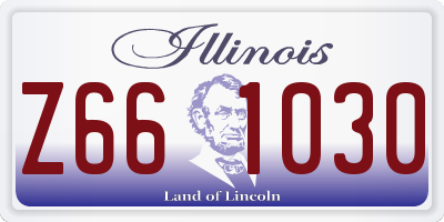 IL license plate Z661030