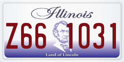 IL license plate Z661031