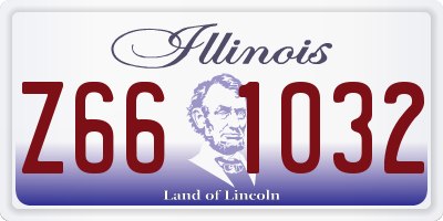 IL license plate Z661032